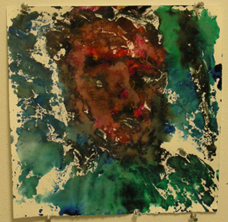 Self-Portrait 4, 2010, monotype on paper, 12" x 12"