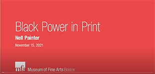 Black Power in Print, Nell Painter, MFA Boston