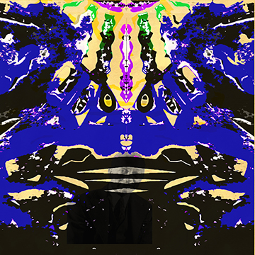 Douglas Symmetrical Blue with Locke art by Nell Painter: Douglas Symmetrical Blue with Locke, 2015