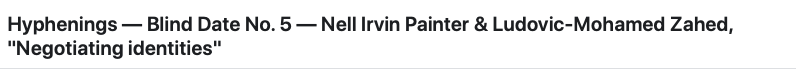 Hyphenings