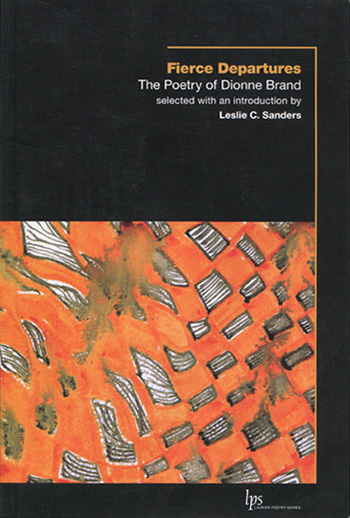 cover for D. Brand's book of poetry Fierce Departures