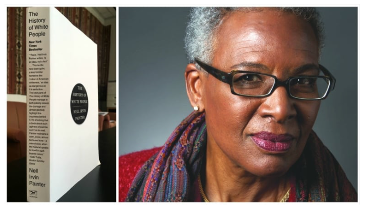 Nell Painter and her book "History of White People" image of Nell Painter and her book "History of White People"
