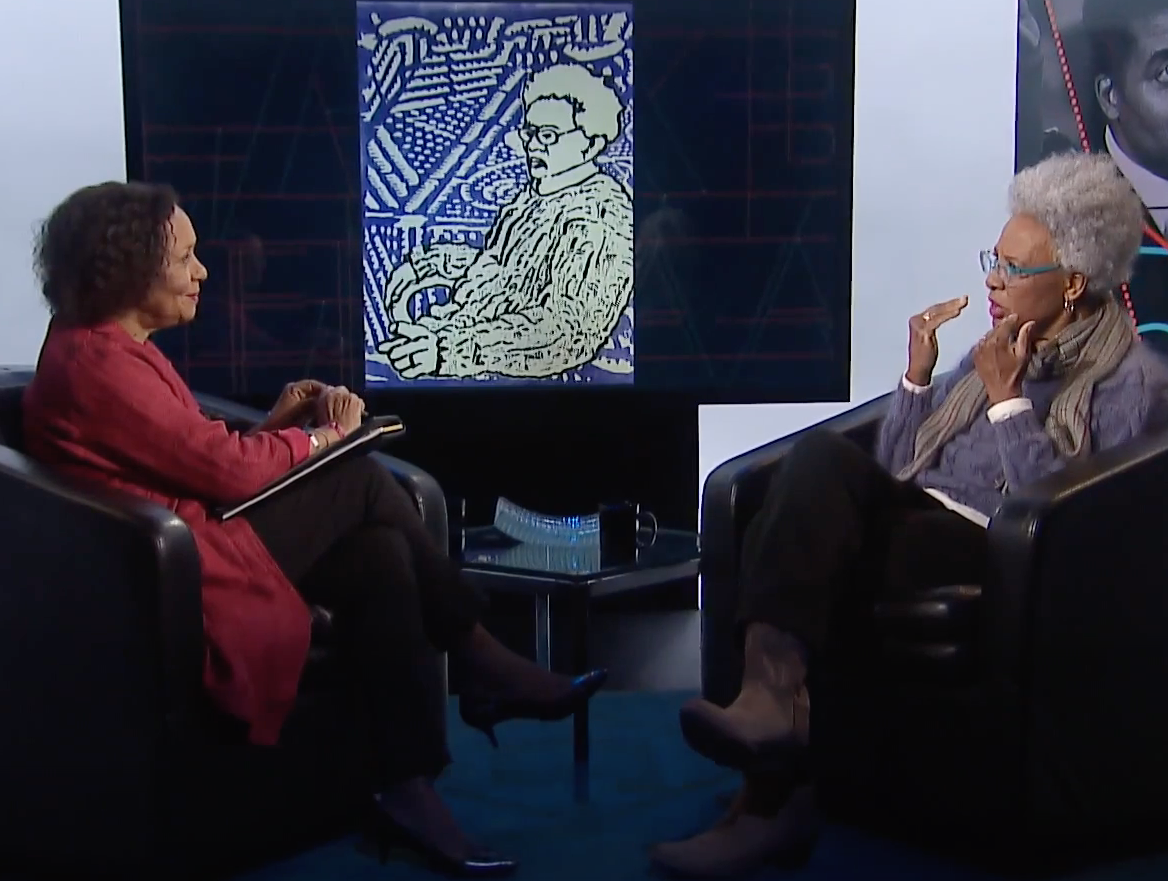 Nell with Carol Jenkins in interview image of Nell Painter in interview